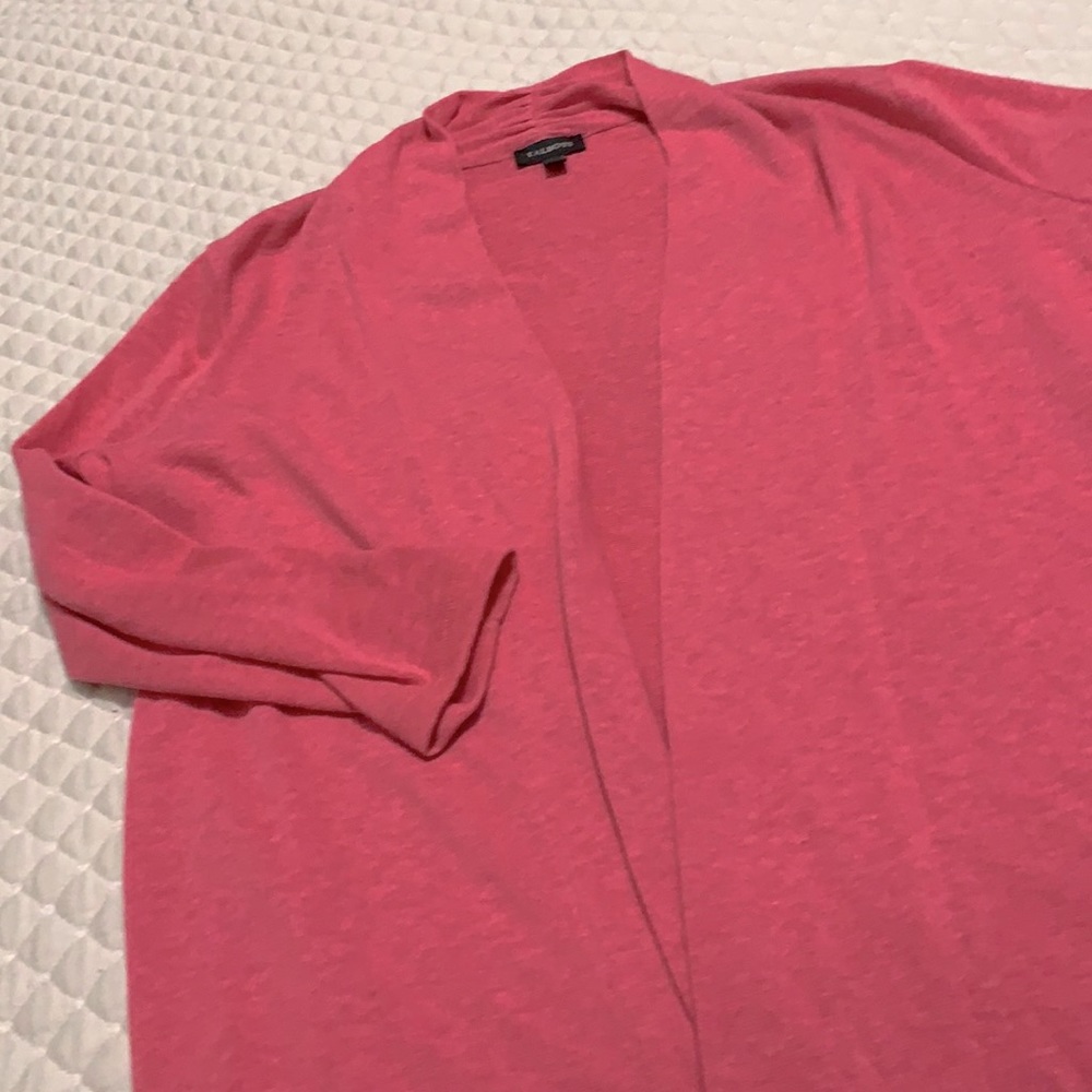 Pink cardigan open front